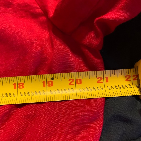 Coldwater Creek size 14 100% Linen red jacket - Picture 6 of 8
